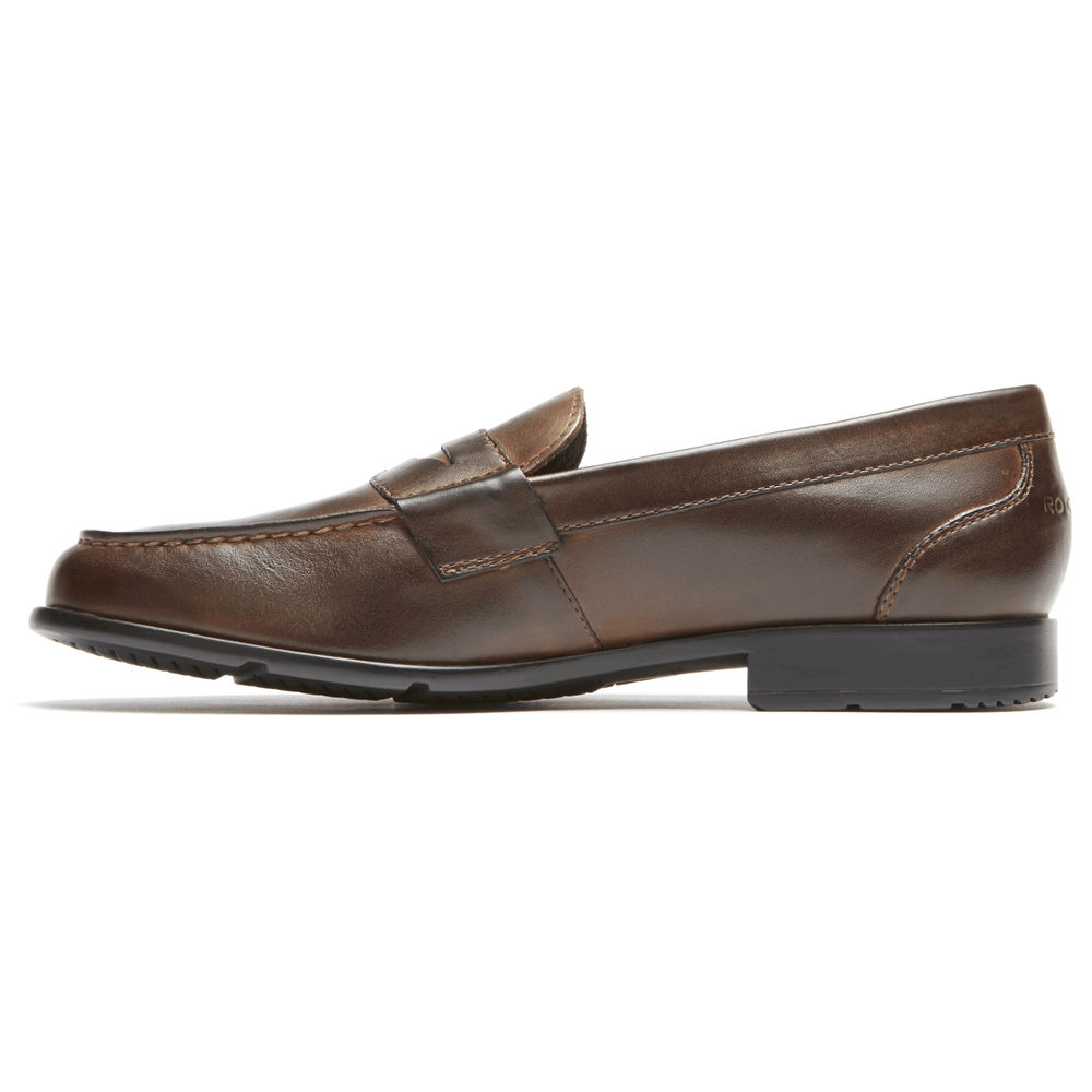 Mocassins Rockport Homem Marrom Escuro - Classic Penny - 76894EPJZ